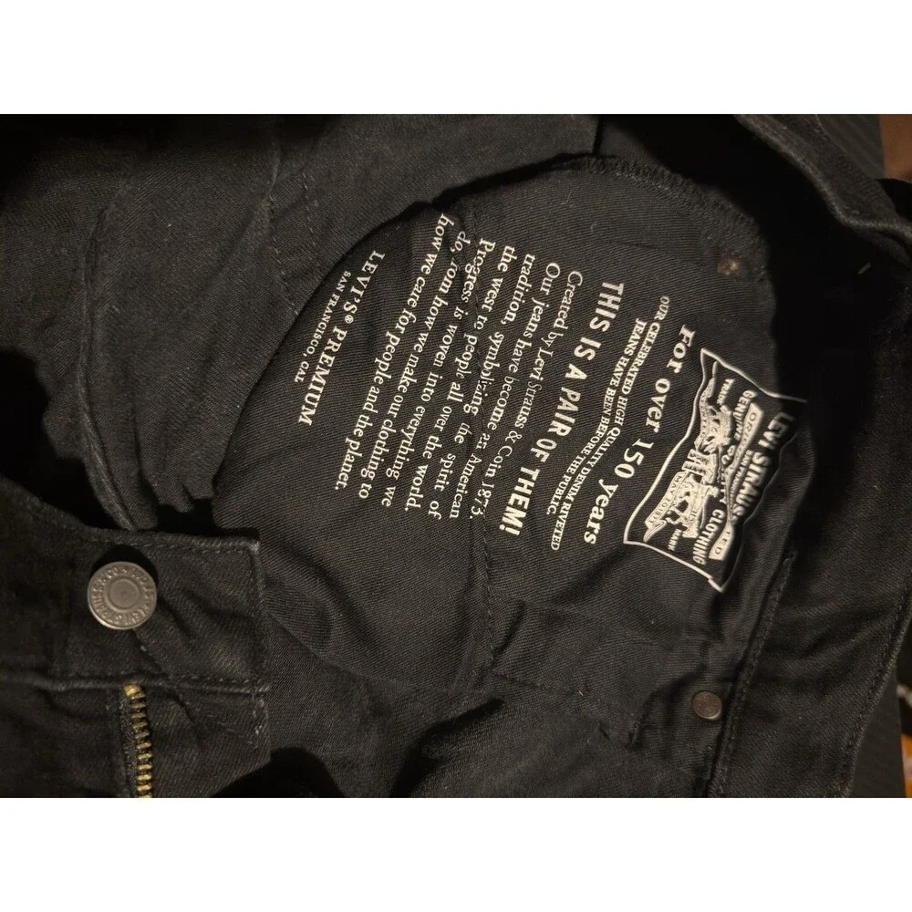 Levi’s Premium Big E Lot 541 Black Denim Jeans Men 33x30 Levi Strauss Grunge Y2K